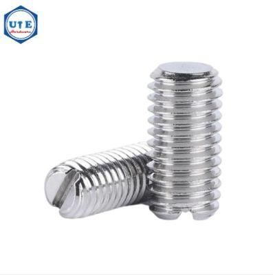 Slotted Set Screw Stainless Steel M3 DIN551 Flat Point Grub Screw