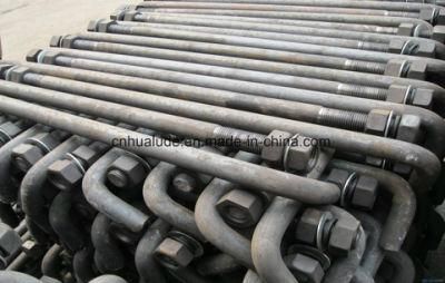 Galvanized Steel L Bolt, J Bolt, Foundation Bolt Anchor Bolt