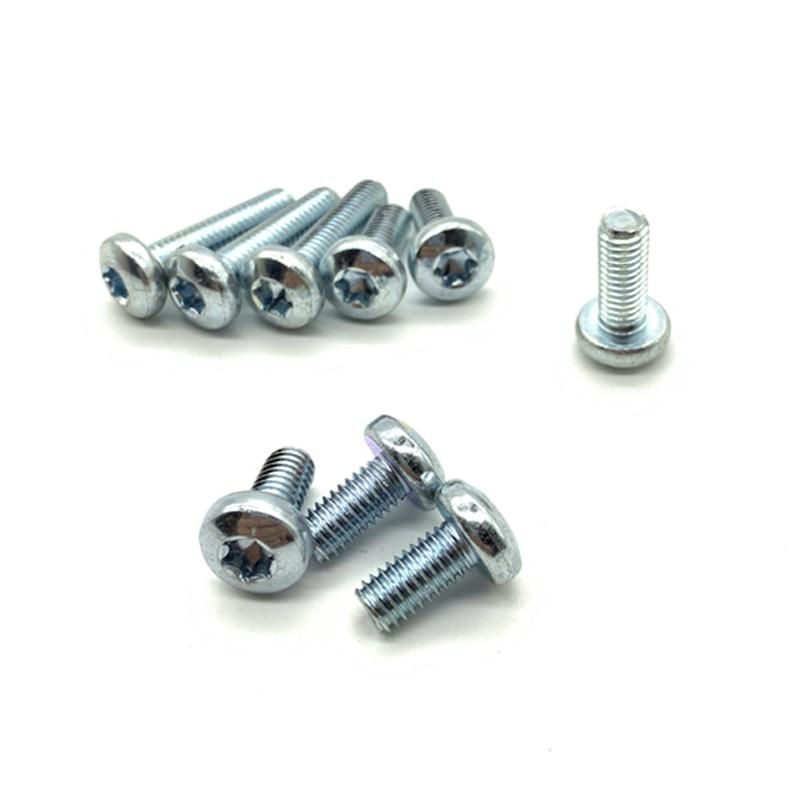 Grade 8.8 Galvanized Pan Head Torx Drive Screw GB2672 Round Head Torx Screw Anti Theft Bolt M3m4m5m6m8