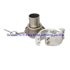 SS316 DIN2828 Type C Camlock Quick Coupling with En14420-3 Safety Clamp