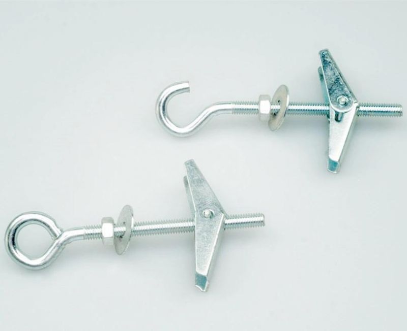 Spring Anchor Toggle Bolt with C-Hook or Threaded Hooks