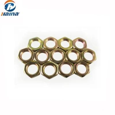 DIN929 Jam Hex Nut with Yellow Zinc Plated