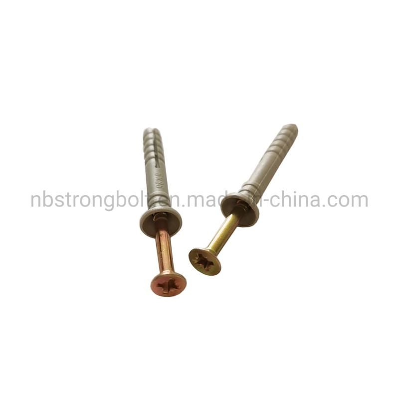 Nylon Hammer Driver Anchor with Countersunk Head, Pre-Assembled
