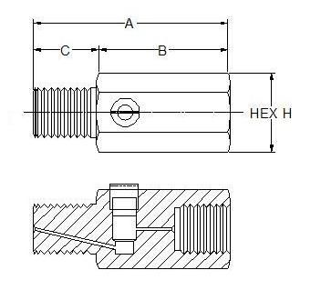Pressure Gauge Parts Adjustable Snubber