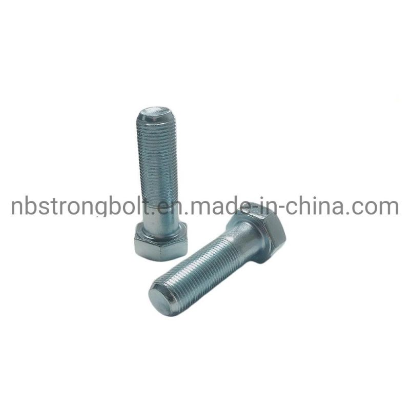 DIN960 Hex Bolt with Fine Pitch Thread Zinc