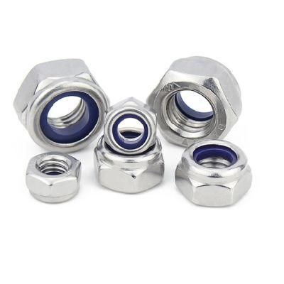 Stainless Steel DIN982 / DIN985 Nylon Insert Self Locking Hex Nut