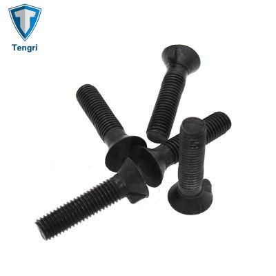 Carbon Steel Black Flat Countersunk Head Carriage Nib Bolt DIN604