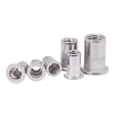Stainless Steel Flat Head Insert M4 M6 M8 Rivet Nut