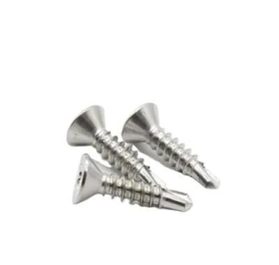 China Factory Manufacturer Stainless Steel 410 Flat Head Self Drilling Screw
