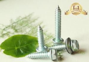 Hex Head Machine Thread Galvanized Self Tapping Steel Screw with EPDM Washer