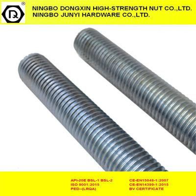 Carbon Steel Fasteners Full Threaded Rods DIN976 with Zinc Plated
