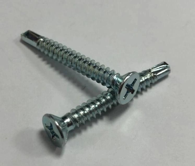 PVC Window Screw Self Drilling Needle Tip Screw Carbon Steel Zinc Plated Galvanized