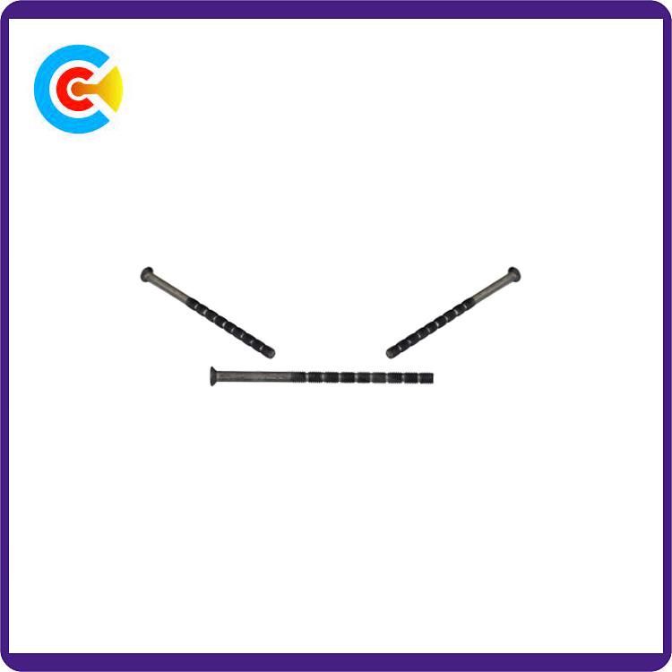 DIN/ANSI/BS/JIS Carbon-Steel/Stainless-Steel Flat Head Hand Twist Anti-Loose Bamboo Screws