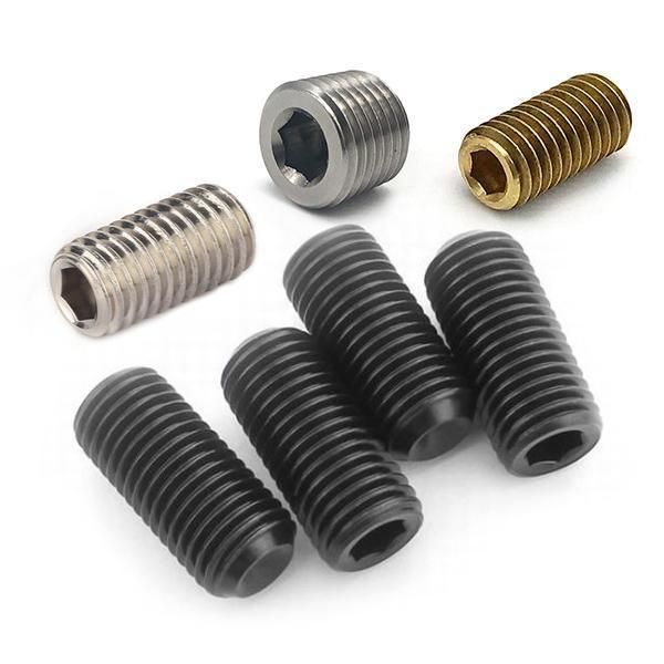 Grade4.8/8.8/10.9/12.9 DIN 913/DIN 914/DIN 915/DIN 916 Black Oxide Flat End Hexagon Socket Set Screw