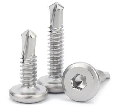 Hexagon Socket Drill Tail Screw Hexagon Dovetail Screw Guardrail Self Tapping Screw M16-M18