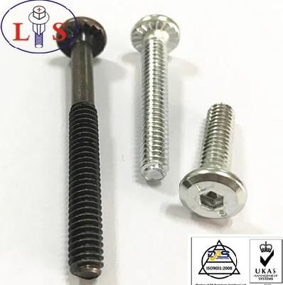 M6 Flat Head with Knurled Hexagonal Socket Bolt