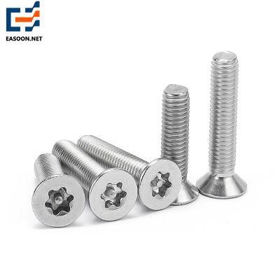 Made in China Hex Socket Torx Socket Bolt and Nut SS304 Csk Bolt Stainless Steel 316 Torx Drive Flat Head Machine Screw