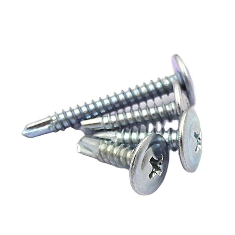 Phillip Truss Head Button Head Wafer Head Self Drilling Screw. Zinc Plated. C1022. Galvanized.