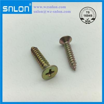 Color Zinc Steel Phillip Flat Head Tapping Screw