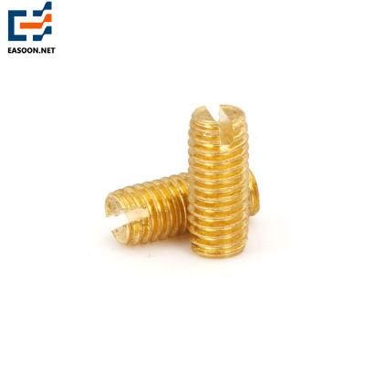 Flat Point Set Screw M2 M2.5 Brass Grub Screw DIN551 Brass Machine Screw ASME/ANSI B18.6.2 Set Screw 1/2&quot;