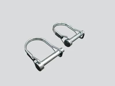 6X30mm Safety Zinc Coated Round Linch Wire Lock Pin Snapper Pin D-Ring Pin