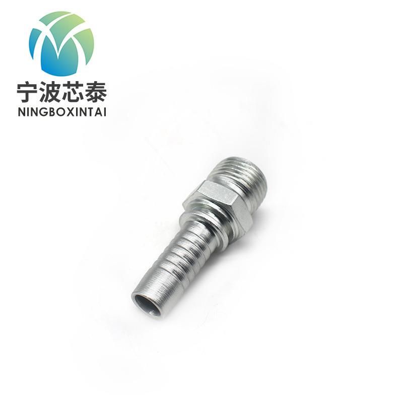 OEM China Factory Manufacturer 12611 Carbon Steel Casting Galvanized Bsp Male 60 Degree Cone Seat Silver and Yellow Hydraulic Nipple Dealer Price