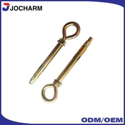 Yellow Zinc Plated Sleeve Anchor Bolt with Hook