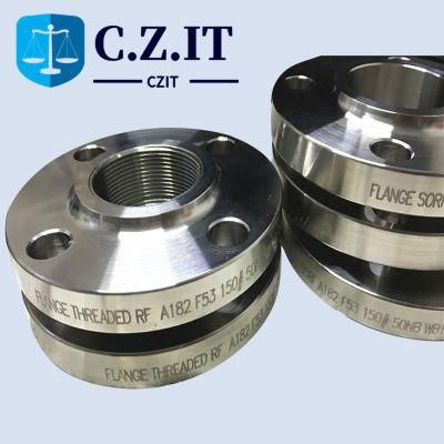 Sw NPT Thread ASME B16.5 Forged 8&prime;&prime; 600lb Sch40s Duplex Stainless Steel Flange