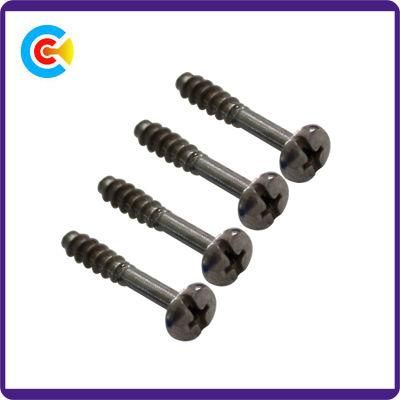 DIN/ANSI/BS/JIS Carbon-Steel/Stainless-Steel Phillips/Slot Shaft of The British Flat Tail Screws