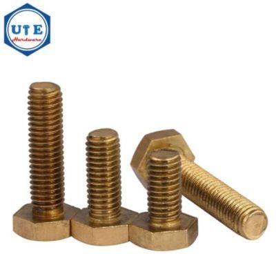 Fasteners Hexagon Hex Head Bolts Brass Hex Bolts