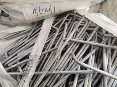 Hot Galvanizing - L Type Bolt - Carbon Steel - 42CrMo - Grade 8.8 - M20