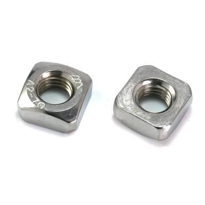 Factory Direct Nice Quality Ss Inox 304 Stainless Steel Square Nut DIN557 Stainless Steel Wing Nut