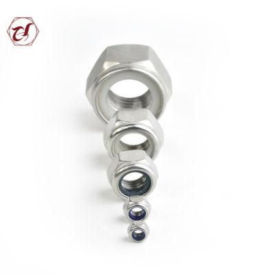 304 Stainless Steel A2-70 Nylon Locking Lock Nuts