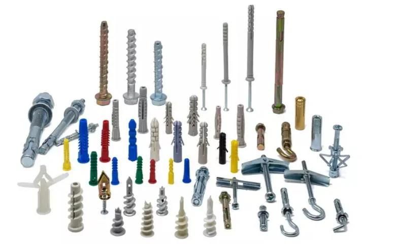 PP Nylon Wall Anchors Plastic Solid Wall Anchor White Color
