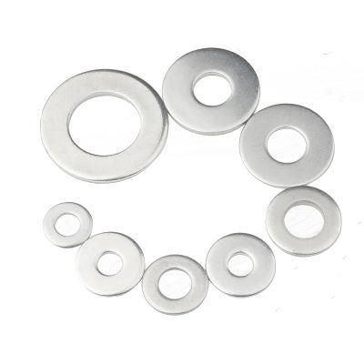 China Selling High Quality DIN Standard 316 Steel Stainless Steel Metal Brass Nylon Plain Aluminum Steel Flat Washers