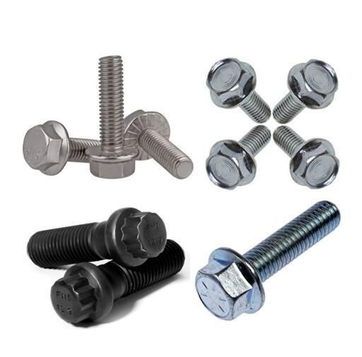 Custom High Quality 4.6 Grade Flange Bolt with Flange Nut M6 M7 M8 M10 M12 M16 DIN 6921 Stainless Steel Heavy Duty Hex Flange Serrated Bolt