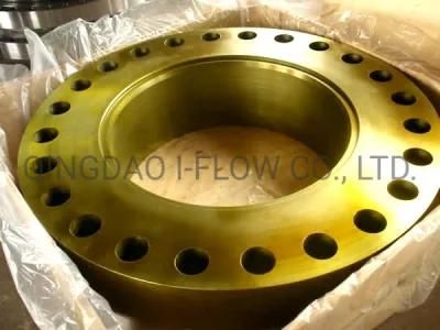 ASME B16.5 ANSI A105 Yellow Golden Forged Steel Flange