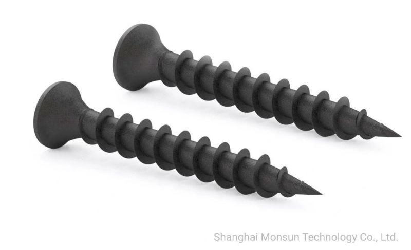 Flat Head #2 Phillips Drive Black Phosphate Steel Self-Tapping Heavy Duty Steel Screw/Laminating Screws