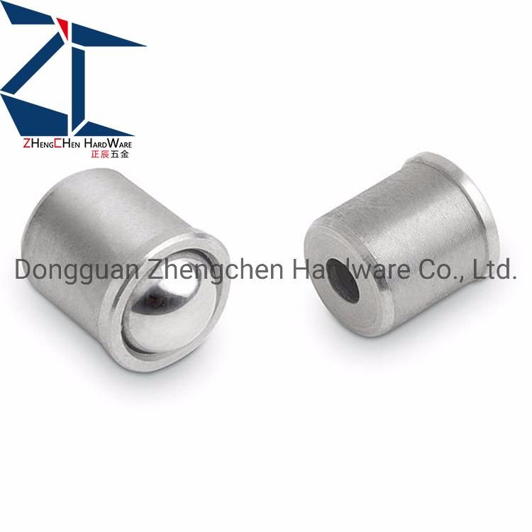Stainless Steel 6mm Diameter 5mm Ball Press Fit Spring Plunger