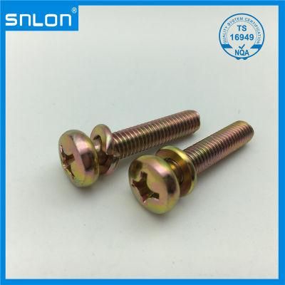 Sems Screw with Square Washer Spring Washer