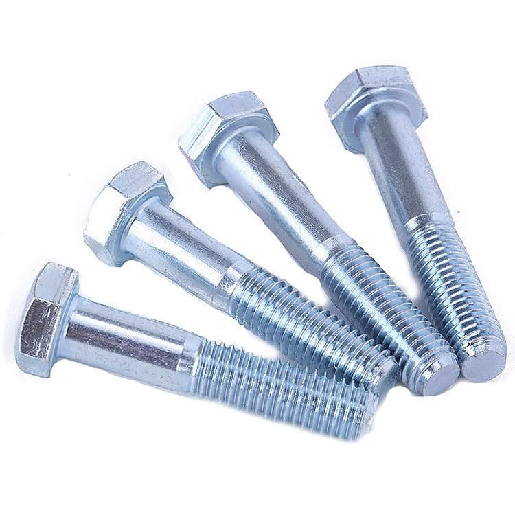 ASME B18.2.1 Hex Head Bolt Hex Cap Screw Half Partial Thread Carbon Steel Zinc Plated Galvanized