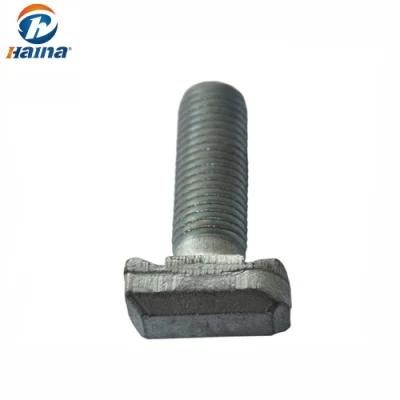 High Quality Galvanized / Hot DIP Galvanized Customized T Head Bolts with Slotted