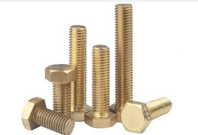 Copper External Hexagon Screw Copper External Hexagon Bolt Brass Screw Copper Bolt M6m8m10m12