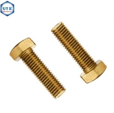 Brass Fasteners Hex Bolt and Nut /Bolts/Nuts/Hex Nut/DIN933/DIN934 /ANSI B 18.2.1 Unc Hex Cap Screw /Machine Screw