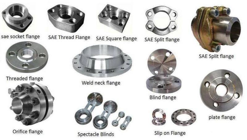Car Auto Parts Coupling Joint Porous Round Hole Weld Neck Stainless Steel Flange
