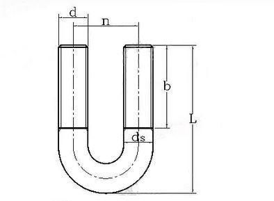 U Bolt Gr. 4.8 with White Zinc Plated Cr3+