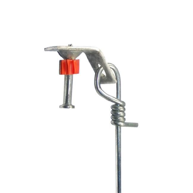 Shooting Nail, Head Drive Pin with Metal Right Angle Ceiling Clip