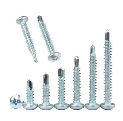 Mixed Stowage Blue and White Zinc Plated Round Head Self Drilling Screw for Amazon Seller