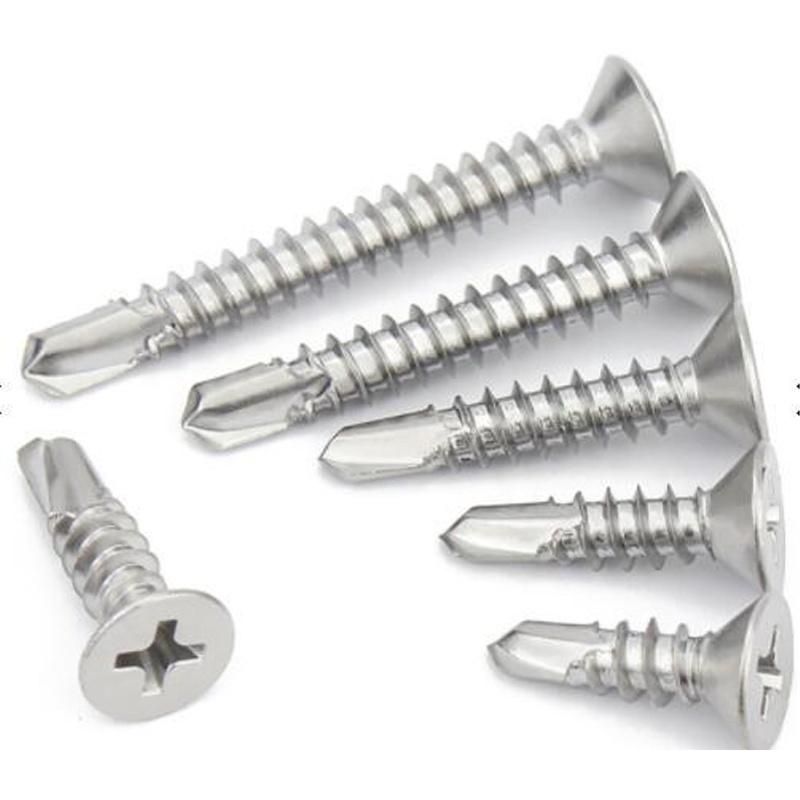 Phillips Drive Countersunk Zinc Plated Self Drilling Screw Drilling Point Screw