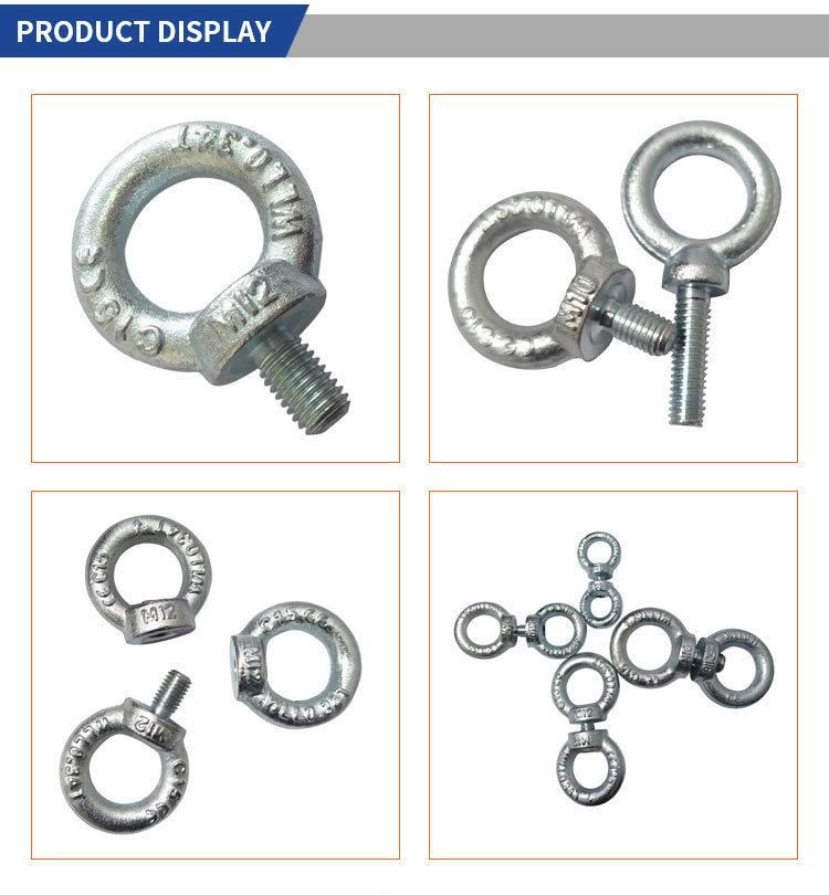 Galvanized Drop Forged DIN 580 Lifting Eye Bolt Screw